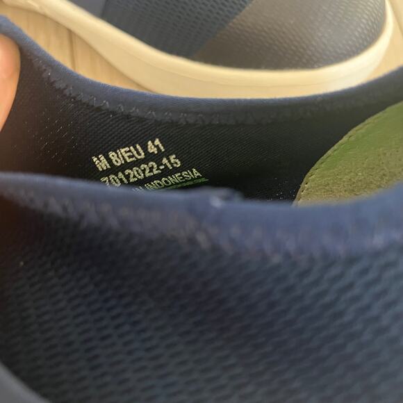 OOFOS OOmg Low Recovery Shoe Men's 8 / 41 Navy Blue Mesh Slip On - Picture 7 of 9